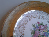 Set of Two Vintage 22 Karat Gold Plates