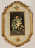 Large Vintage Florentia Floral Plaques