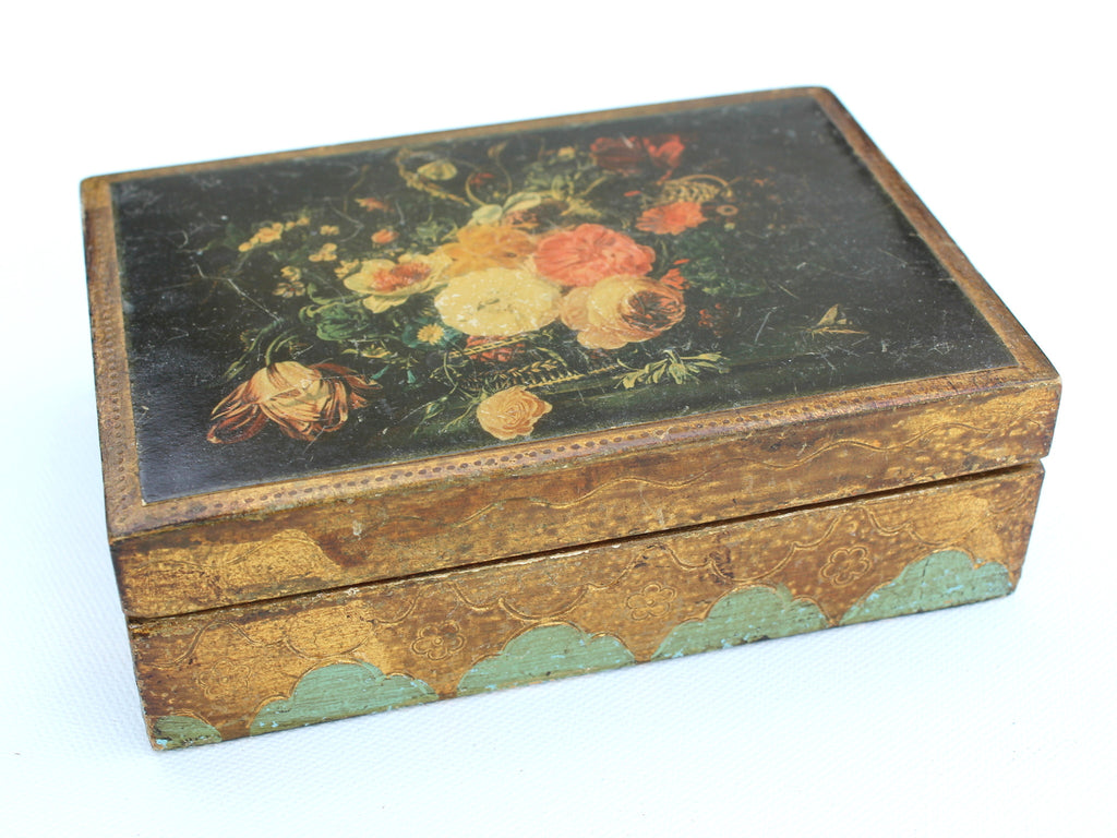 Vintage Florentine Floral Box