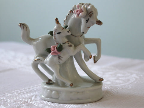 Vintage Ceramic Unicorns